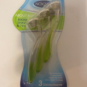 Noxzema About Body Bikini Shave & Trim Skin-Smoothing Shea butter 3 Shavers